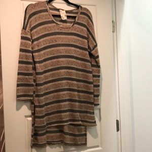 Blu pepper striped sweater tunic